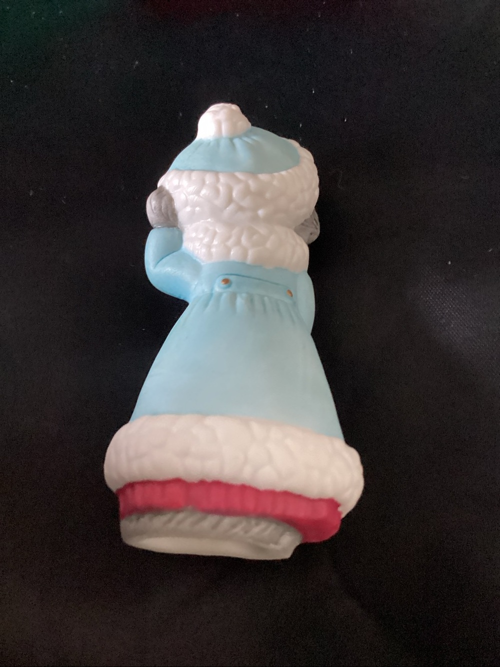 Hallmark Keepsake Ornament 1990 Christmas Kitty Blue Vintage With Box - Picture 3 of 8